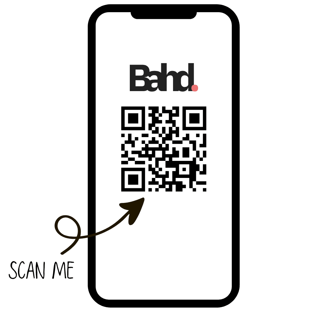 Bahd mobile app showing the ticket booking interface
